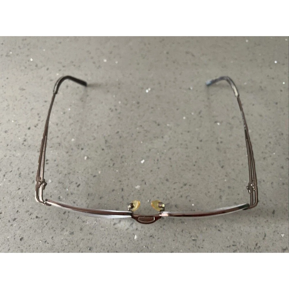 MDX Half-Rim Eyeglass FRAMES ONLY MDS 52-17-135 10 brown bronze titanium